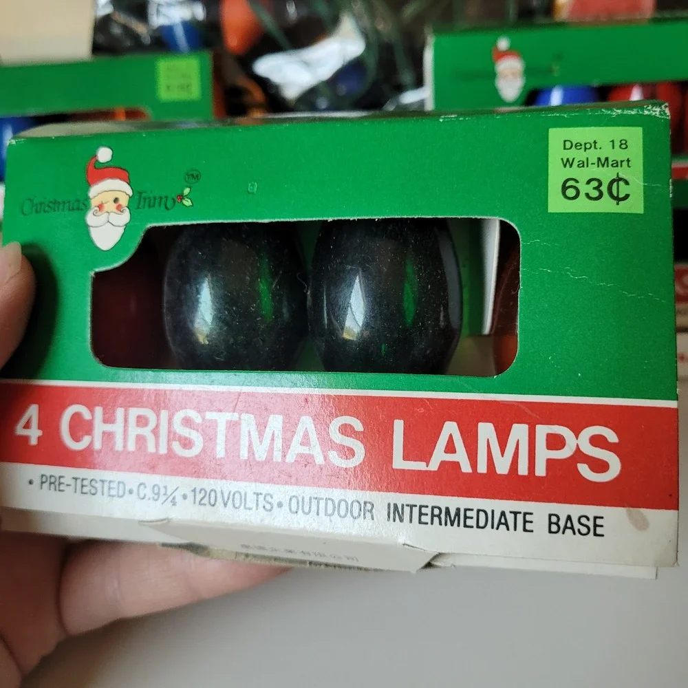 Renown Christmas Trim Tree Lights Set C9 1/4 Multi Color Vintage Holiday Decor